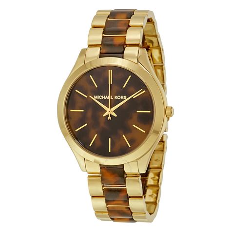 michael kors ladies tortoise watch|mk4284 women's watch.